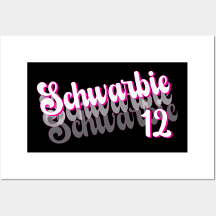 Schwarbie 12 pink gift Posters and Art